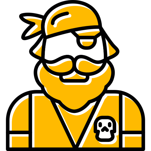 Pirate free icon Pirate free icon