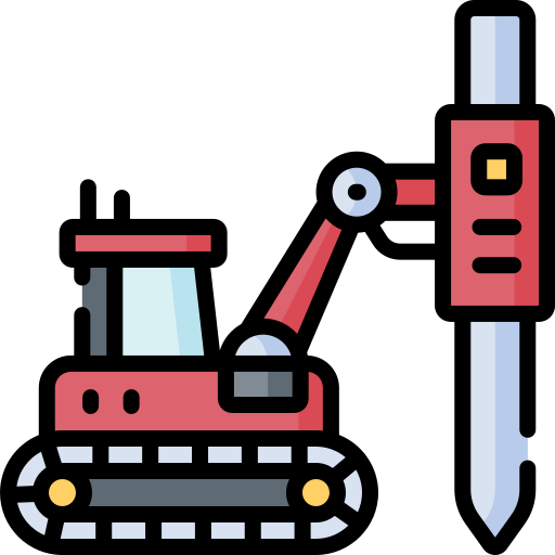 Excavator Special Lineal Color Icon