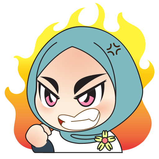 Anime Hijab Stickers for Sale