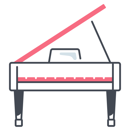 Piano Generic color lineal-color icon