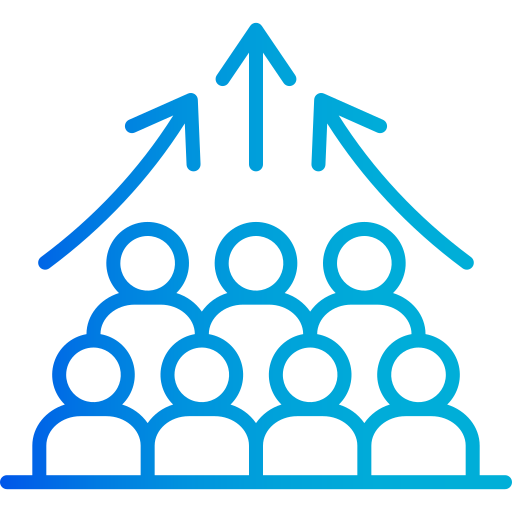 Population Generic gradient outline icon