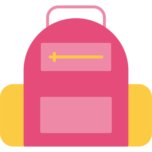 sac d'école Icône gratuit