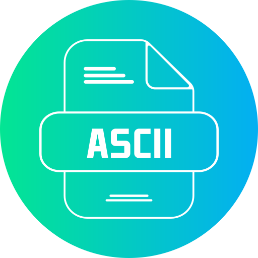 Ascii Generic gradient fill icon