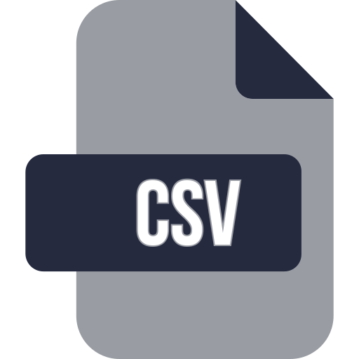 CSV file - free icon