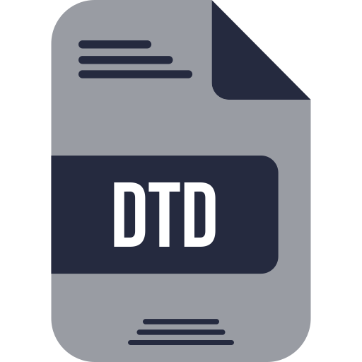 archivo dtd icono gratis