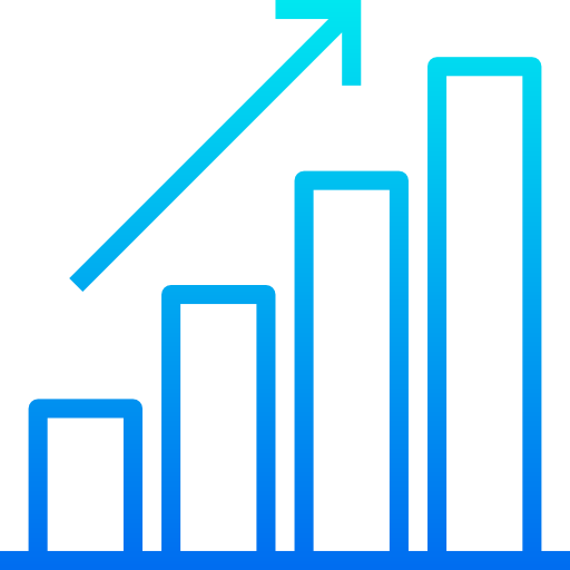 gráfico de barras icono gratis