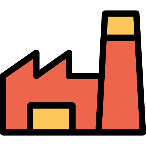 Factory Kiranshastry Lineal Color Orange icon