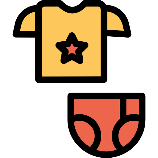 ropa de bebé icono gratis