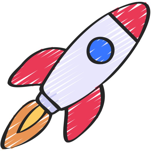 Rocket ship Juicy Fish Sketchy icon
