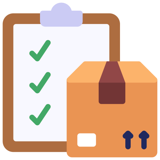 Checklist - Free shipping and delivery icons