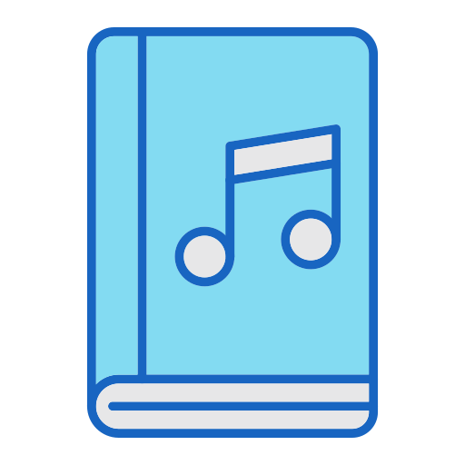 libro de música icono gratis