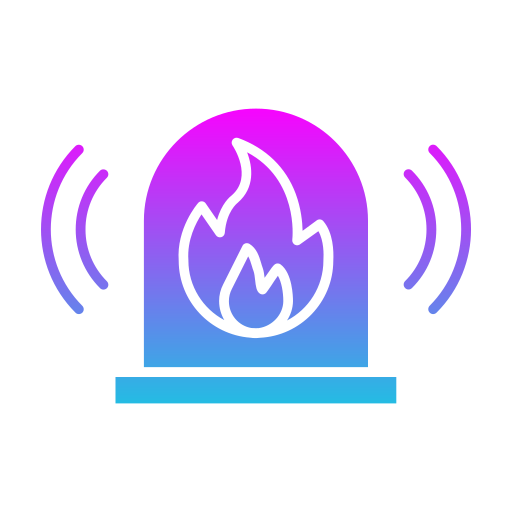 alarma de incendios icono gratis