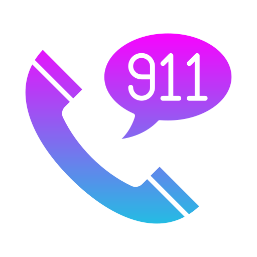 llamada al 911 icono gratis