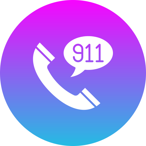 llamada al 911 icono gratis