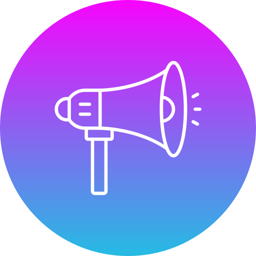 Megaphone Generic gradient fill icon