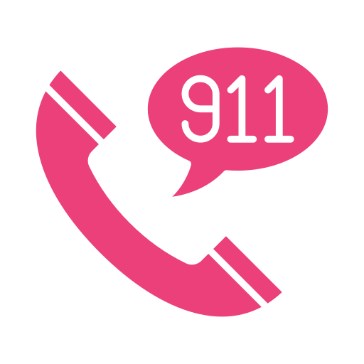 llamada al 911 icono gratis