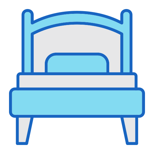 cama individual icono gratis