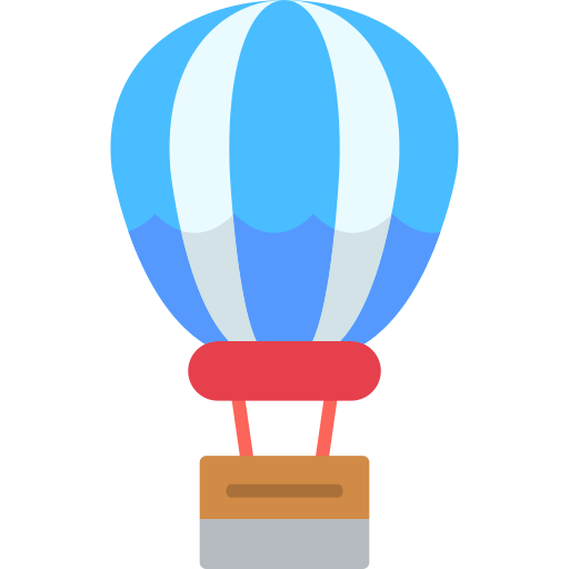 Hot air balloon Generic color fill icon