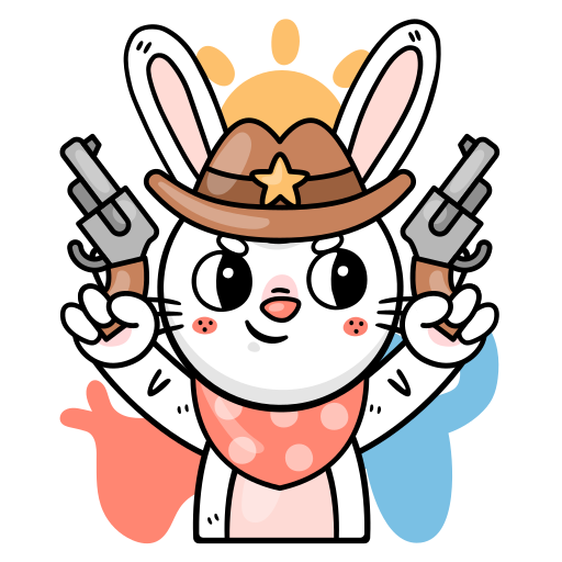 Bunny Stickers - Free animals Stickers