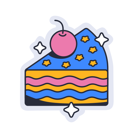 Cake Slice Generic color lineal-color icon