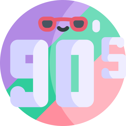 años 90 icono gratis