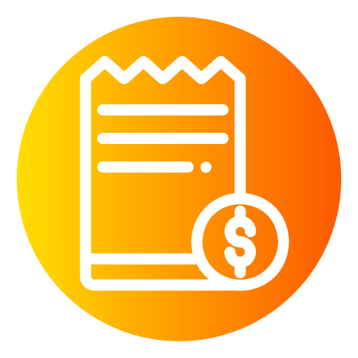 Invoice Generic gradient fill icon