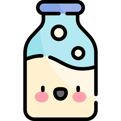 Milk Kawaii Lineal color icon