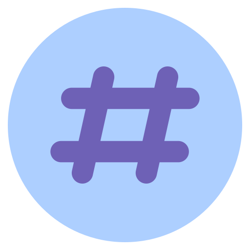 Hashtag - Free social media icons