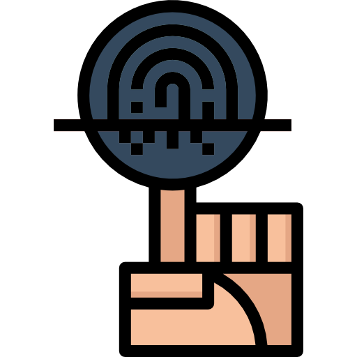 huella dactilar icono gratis