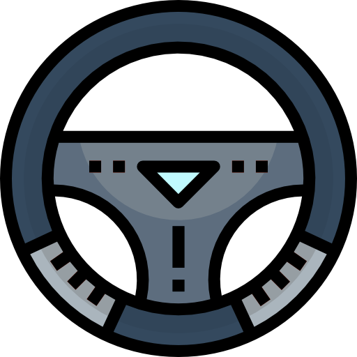 Steering wheel free icon