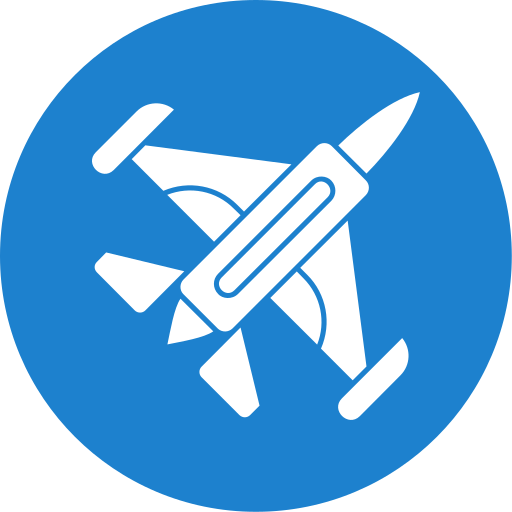 Jet Plane Generic color fill icon