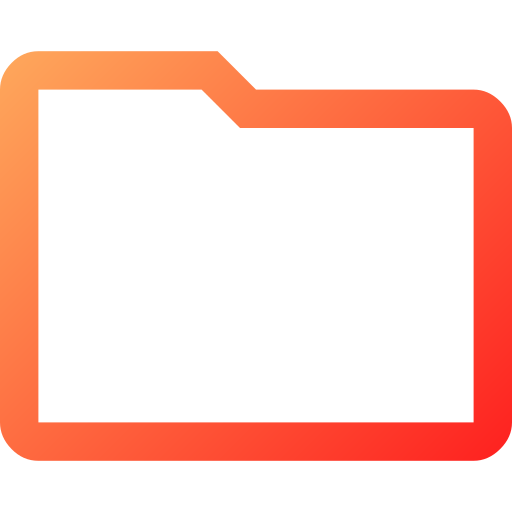 Folder Generic gradient outline icon