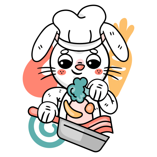 Bunny Stickers - Free food Stickers