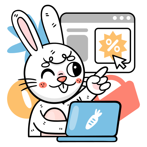 Bunny free sticker Bunny free sticker