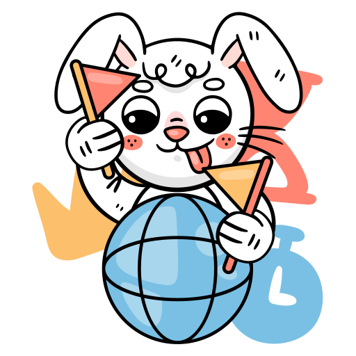 Bunny free sticker Bunny free sticker