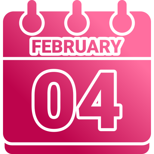 February 4 - Free time and date icons