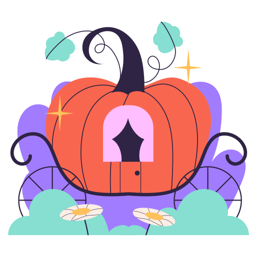 Pumpkin carriage free sticker Pumpkin carriage free sticker