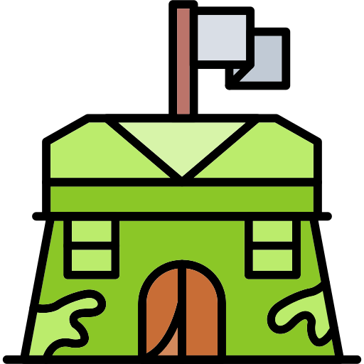 Barracks Generic color lineal-color icon