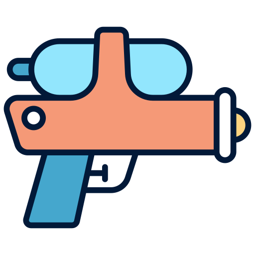 pistola de agua icono gratis