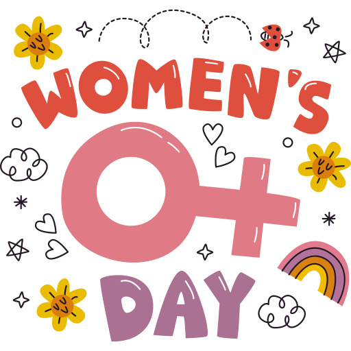 Womens day free sticker