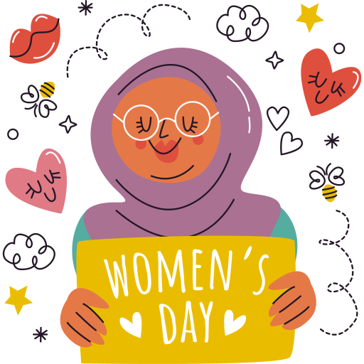 Womens day free sticker