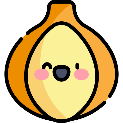 Onion Kawaii Lineal color icon