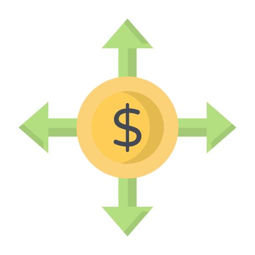 recaudación de fondos icono gratis