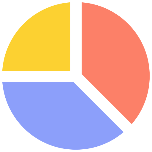 Pie chart Generic color fill icon