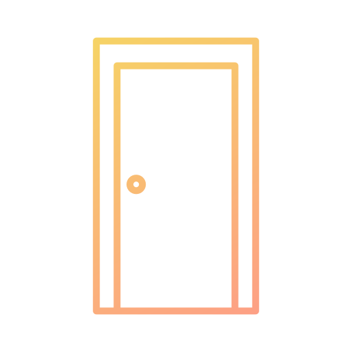 Door Generic gradient outline icon