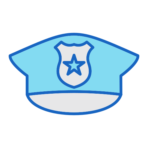 sombrero de policia icono gratis