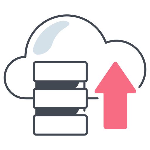base de datos en la nube icono gratis