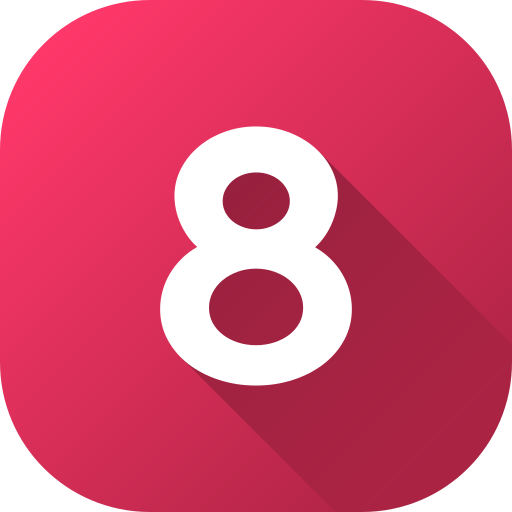 numero 8 icono gratis