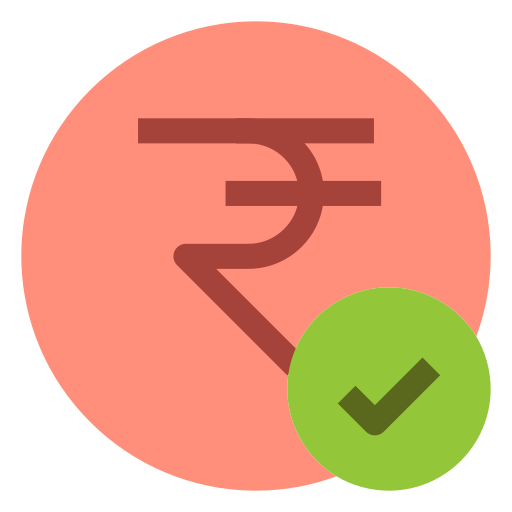 Rupee Generic color fill icon