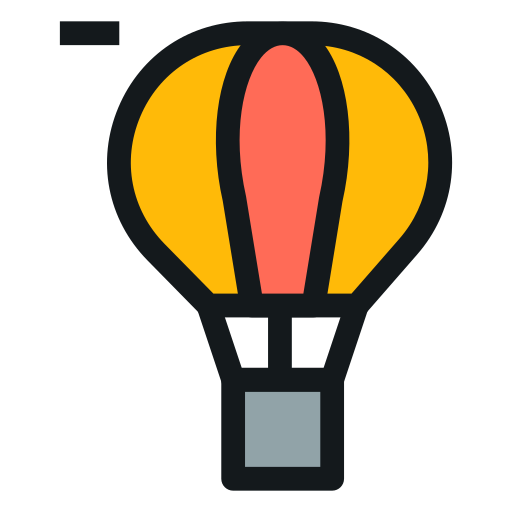 Hot air balloon Generic color lineal-color icon